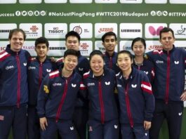 US Olympic Table Tennis Team 2016